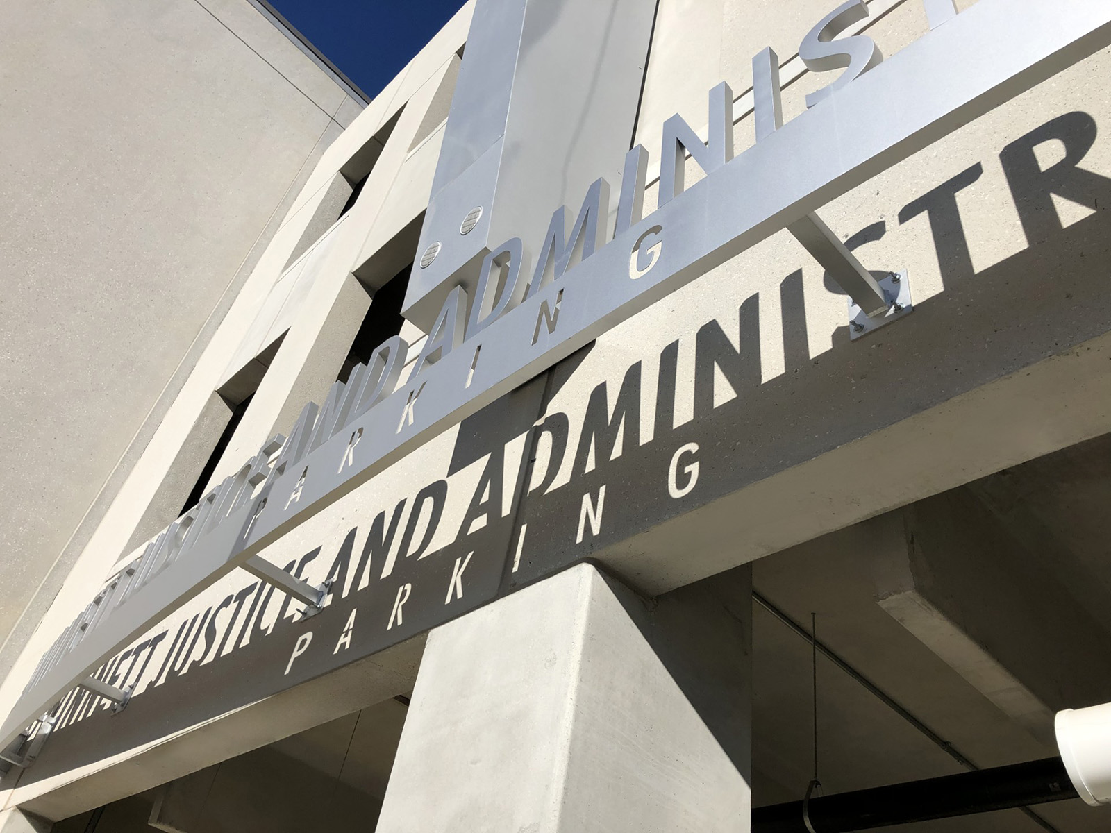 PD entry sign shadow